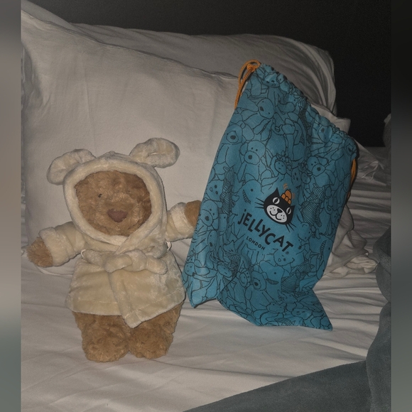 Jellycat Bartholomew Bathrobe Bear Plush BNWT Authentic